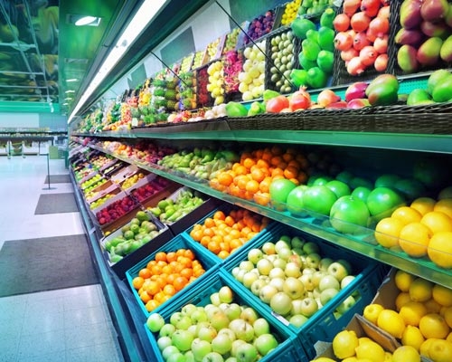 Rayonnage pour fruits et légumes