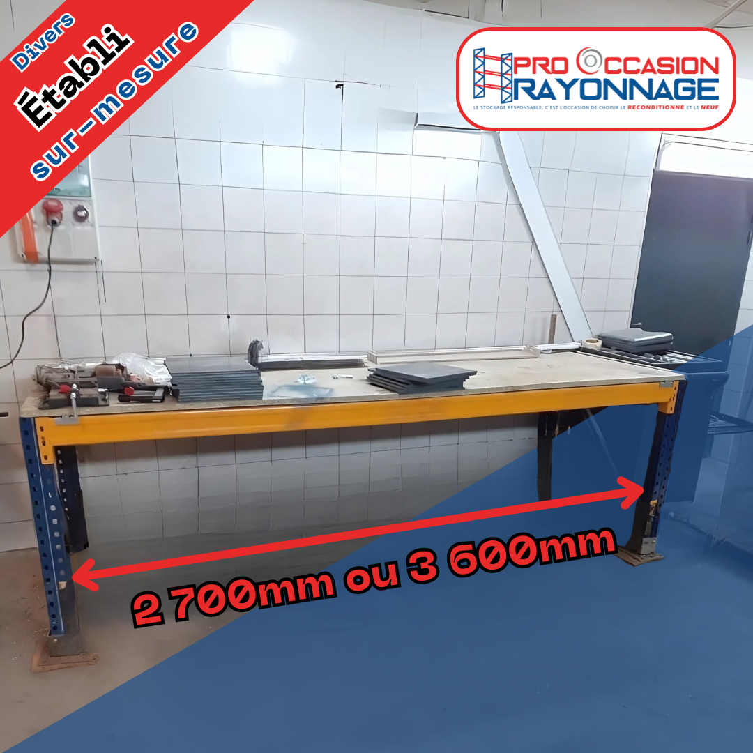 Établi Industriel Recyclé – Fabrication circulaire et écoresponsable 