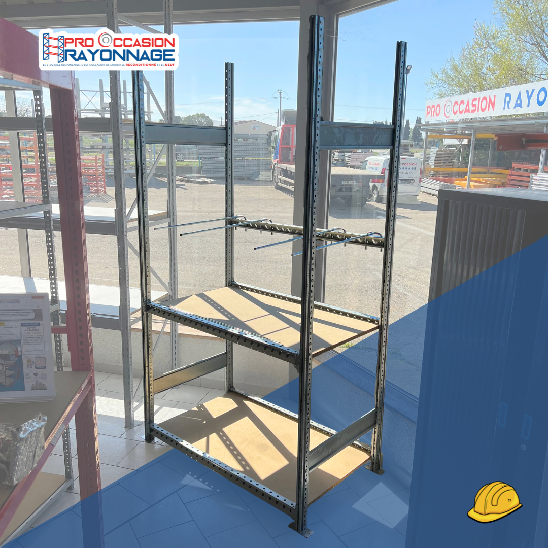 Rayonnage mi-lourd -  SCHÄFER R3000 – H2500 mm, P800mm - plateaux bois + séparateurs 