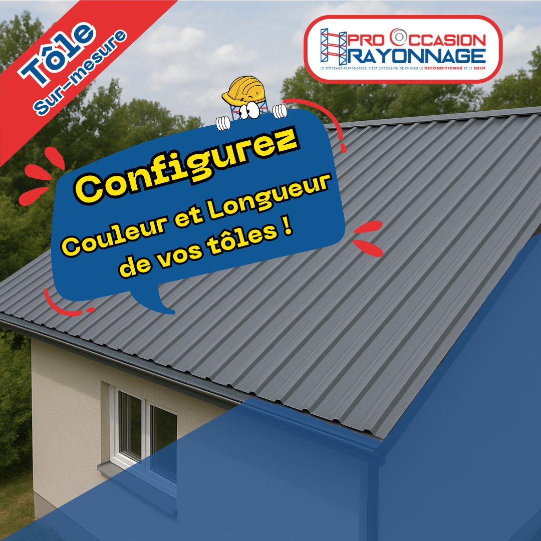 Tôle de couverture d'occasion à configurer 