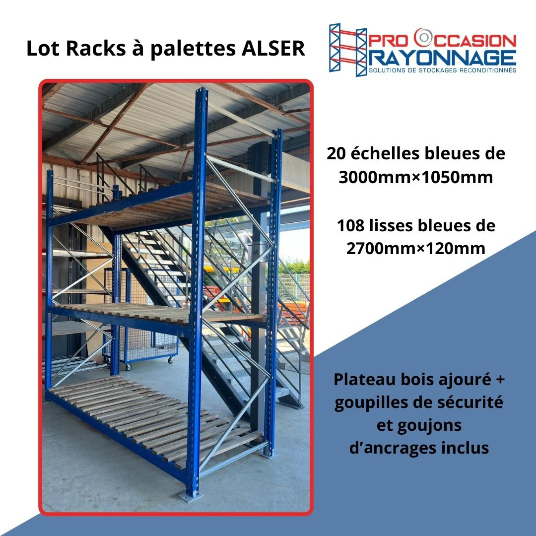 Lot Racks à Palettes Alser exclusif 