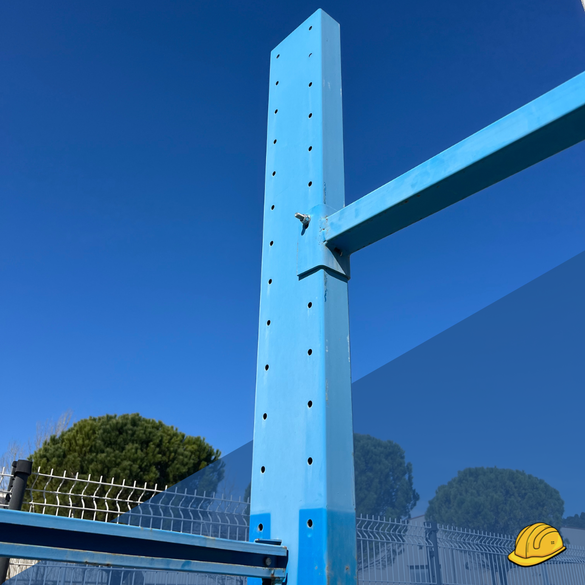 Cantilever en lot - double face – Bleu – Hauteur 3000 mm - 4 bras