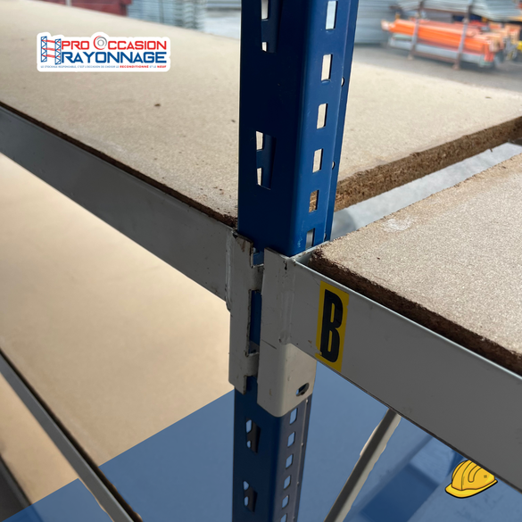 Rayonnage mi-lourd DUWIC – Bleu – H2100 mm