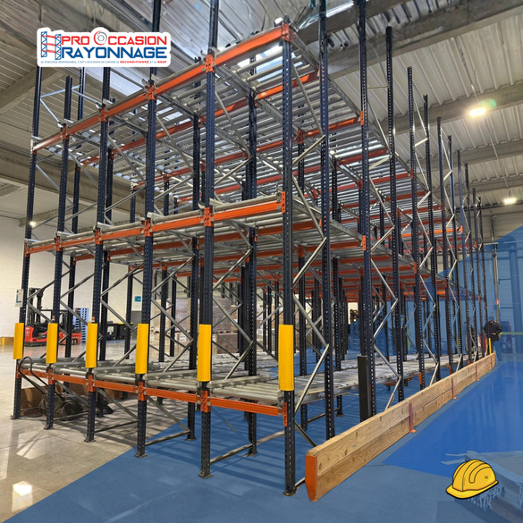 RACK DYNAMIQUE PALETTES  – FIFO – COMME NEUF (2022) – FRANCO DE PORT PARTOUT EN FRANCE