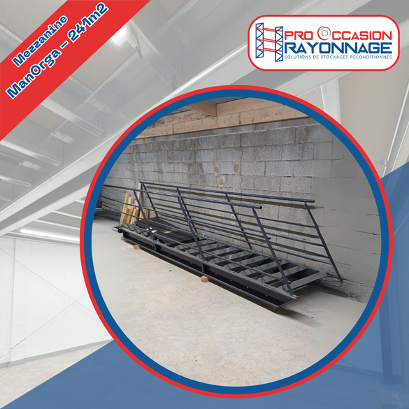 Mezzanine industrielle ManOrga - 241m² à prix réduit !