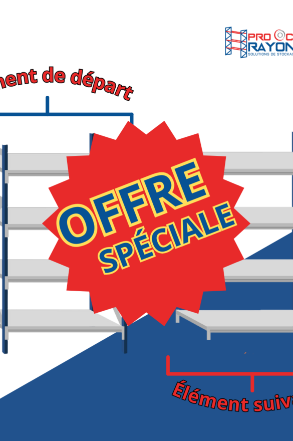 Offre Spéciale Rayonnage Mi-Lourd galvanisé (11 Mètres !)