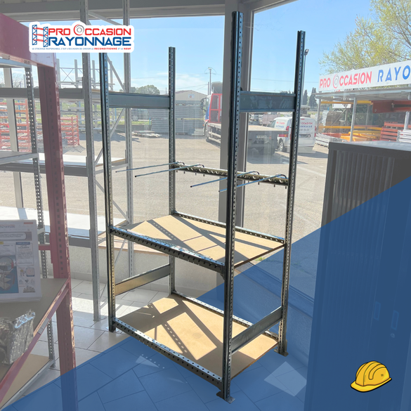 Rayonnage mi-lourd -  SCHÄFER R3000 – H2500 mm, P800mm - plateaux bois + séparateurs