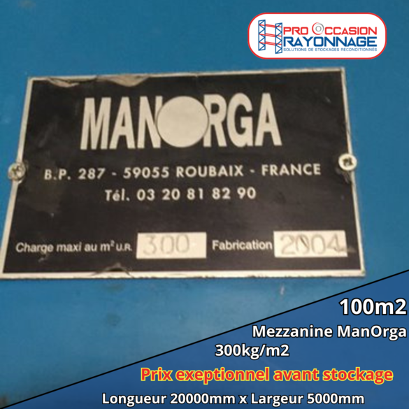 Mezzanine ManOrga - 100m2