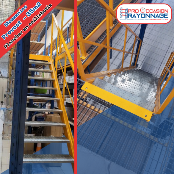 Mezzanine PROVOST - 85m2 + rayonnage léger inclus