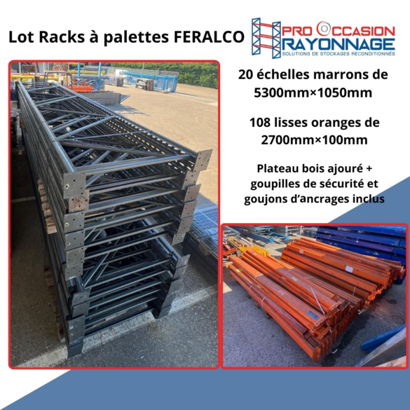 Lot Racks à palettes Feralco exclusif