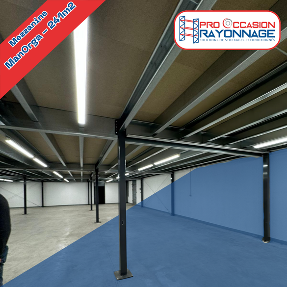 Mezzanine industrielle ManOrga - 241m² à prix réduit !