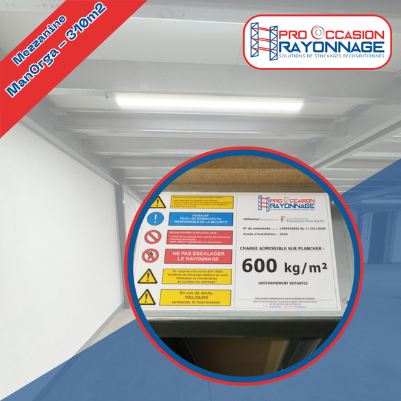 -20% ! Mezzanine industrielle ManOrga - 310m² à prix réduit !