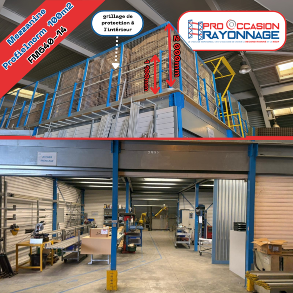 Mezzanine industrielle Profilnorm 100m² –