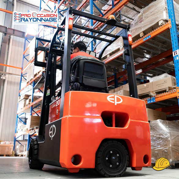 Chariot élévateur électrique 3 roues EP Equipment TVL151 – Neuf
