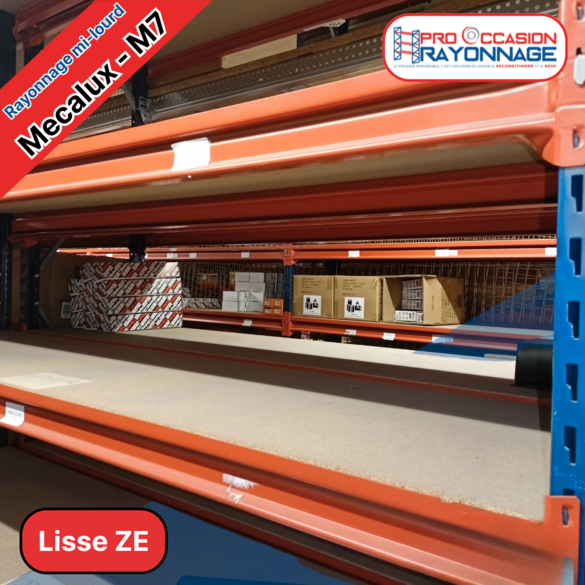 Rayonnage mi-lourd M7 –Plateau fils- Hauteur 3000 mm – Longueur à configurer