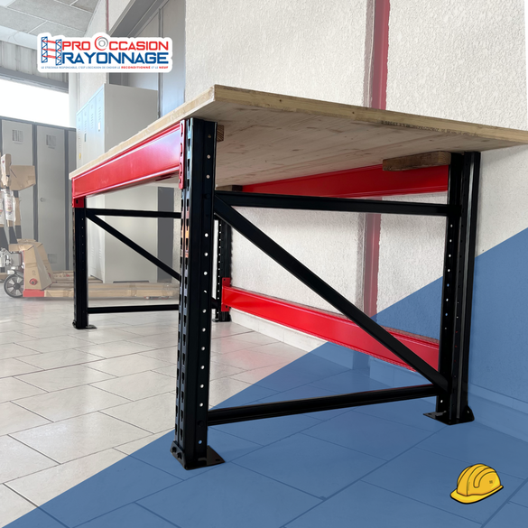 Établi de travail configurable – 2500 × 1000 mm