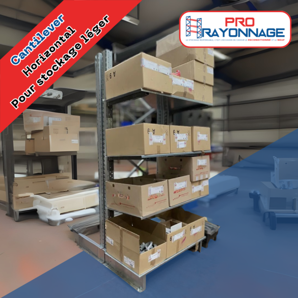 Cantilever léger – Rayonnage à bras modulable - NEUF