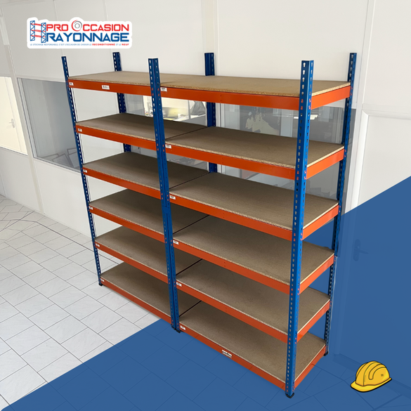 Rayonnage mi-lourd -  METAL POINT – H2430 mm - capacité de charge 500kg/niv